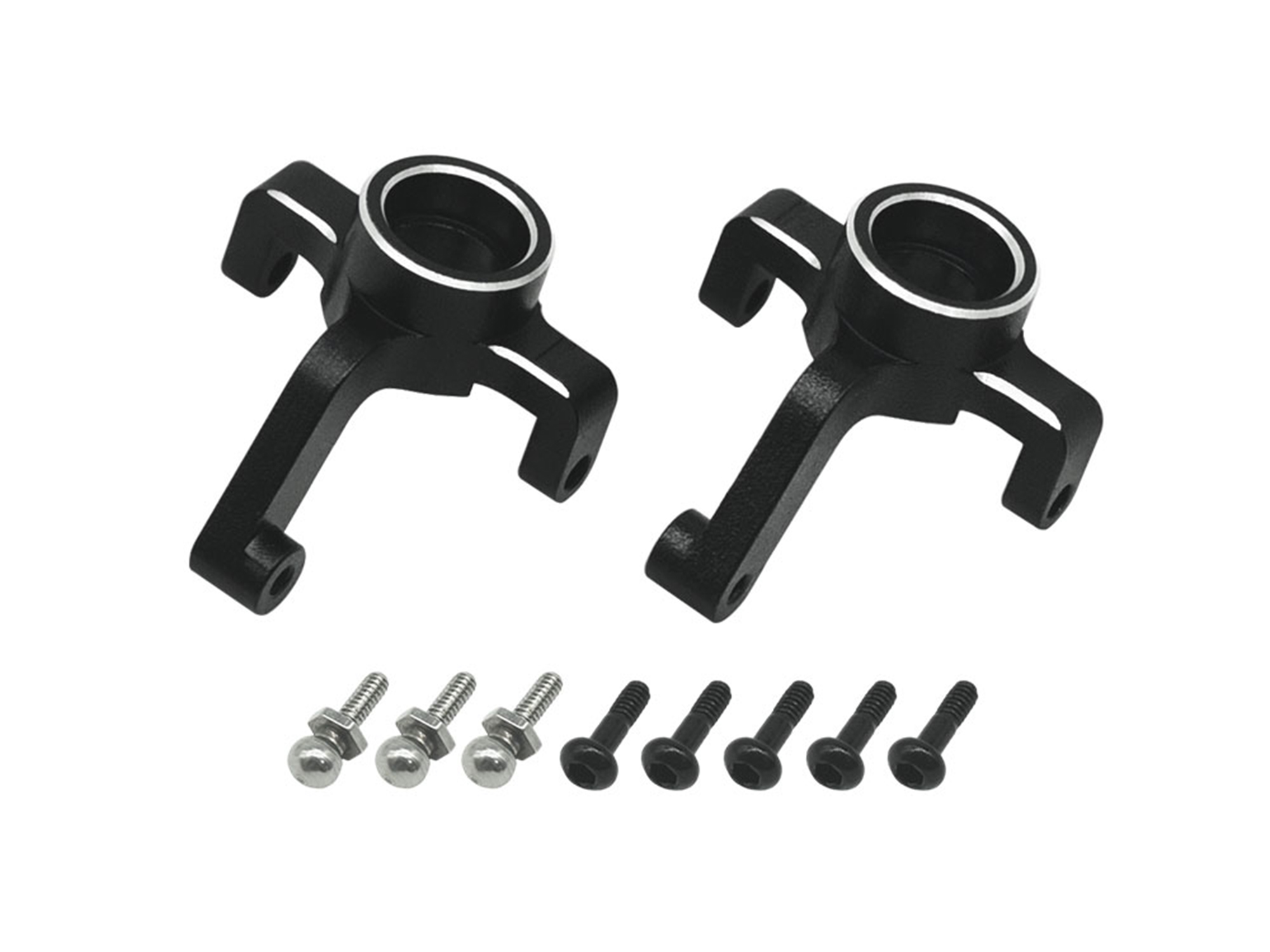 RC Overhaul Aluminum Front Hubs: Micro-B (G-RCO-LOS07BK)
