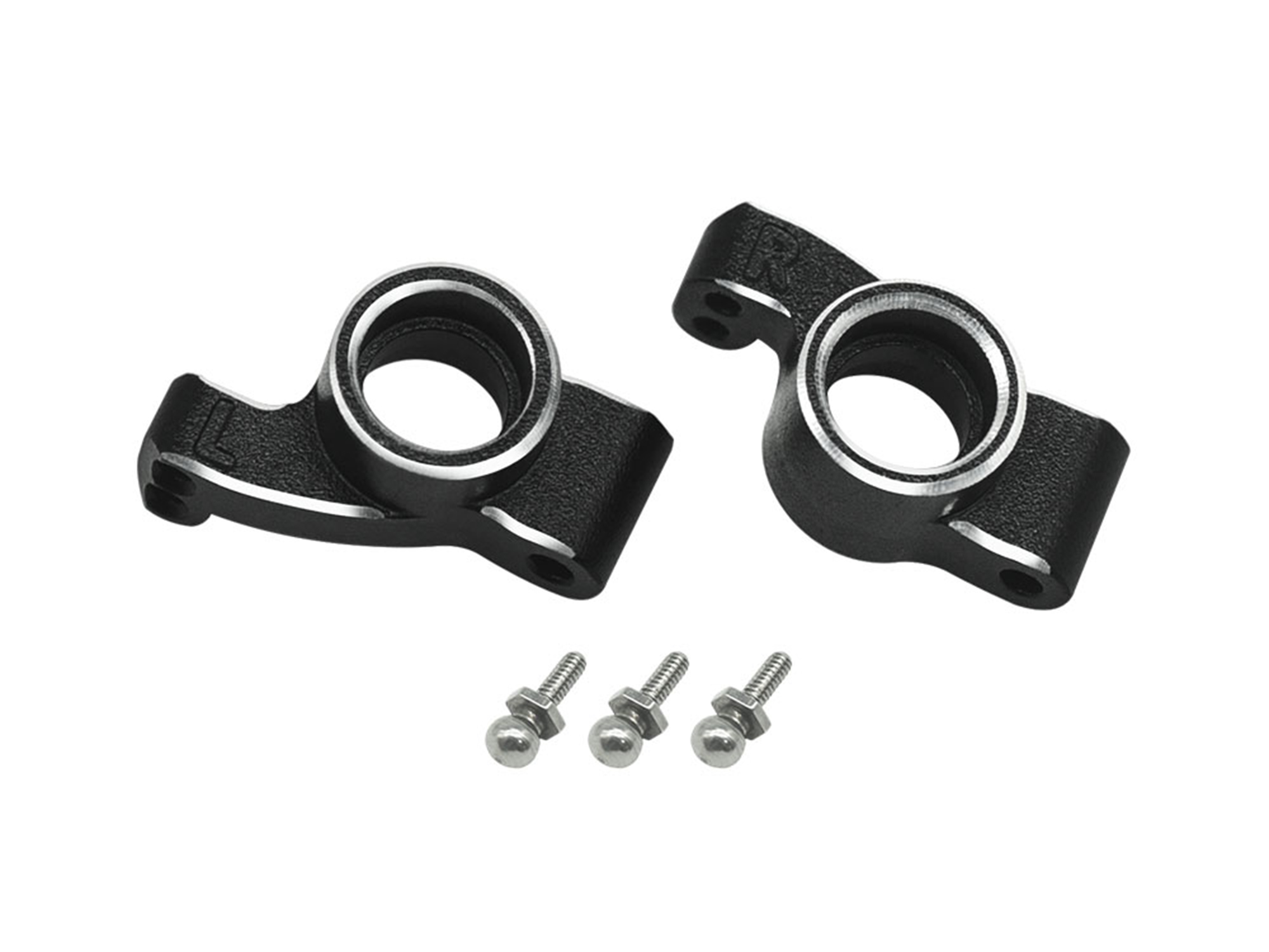 RC Overhaul Aluminum Rear Hubs: Micro-B (G-RCO-LOS09BK)