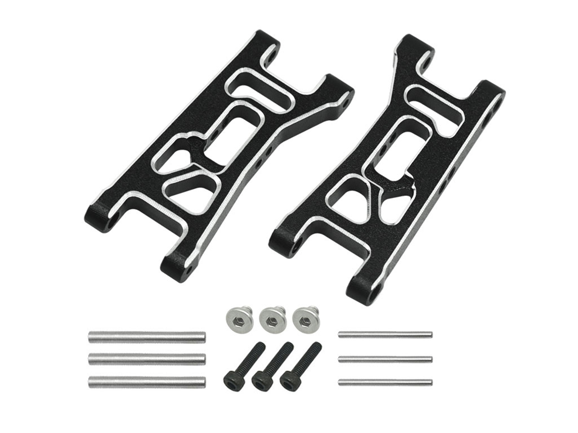 RC Overhaul Aluminum Front Lower Arms: Micro-B (G-RCO-LOS10BK)