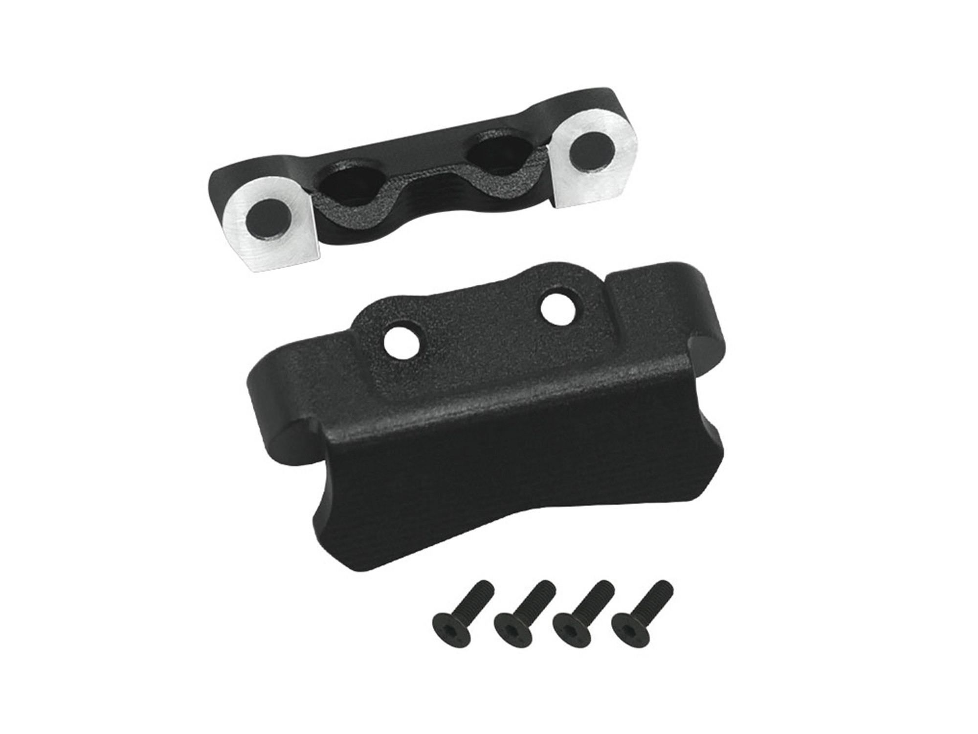RC Overhaul Aluminum Rear Arm Mount : Micro-B (G-RCO-LOS12BK)