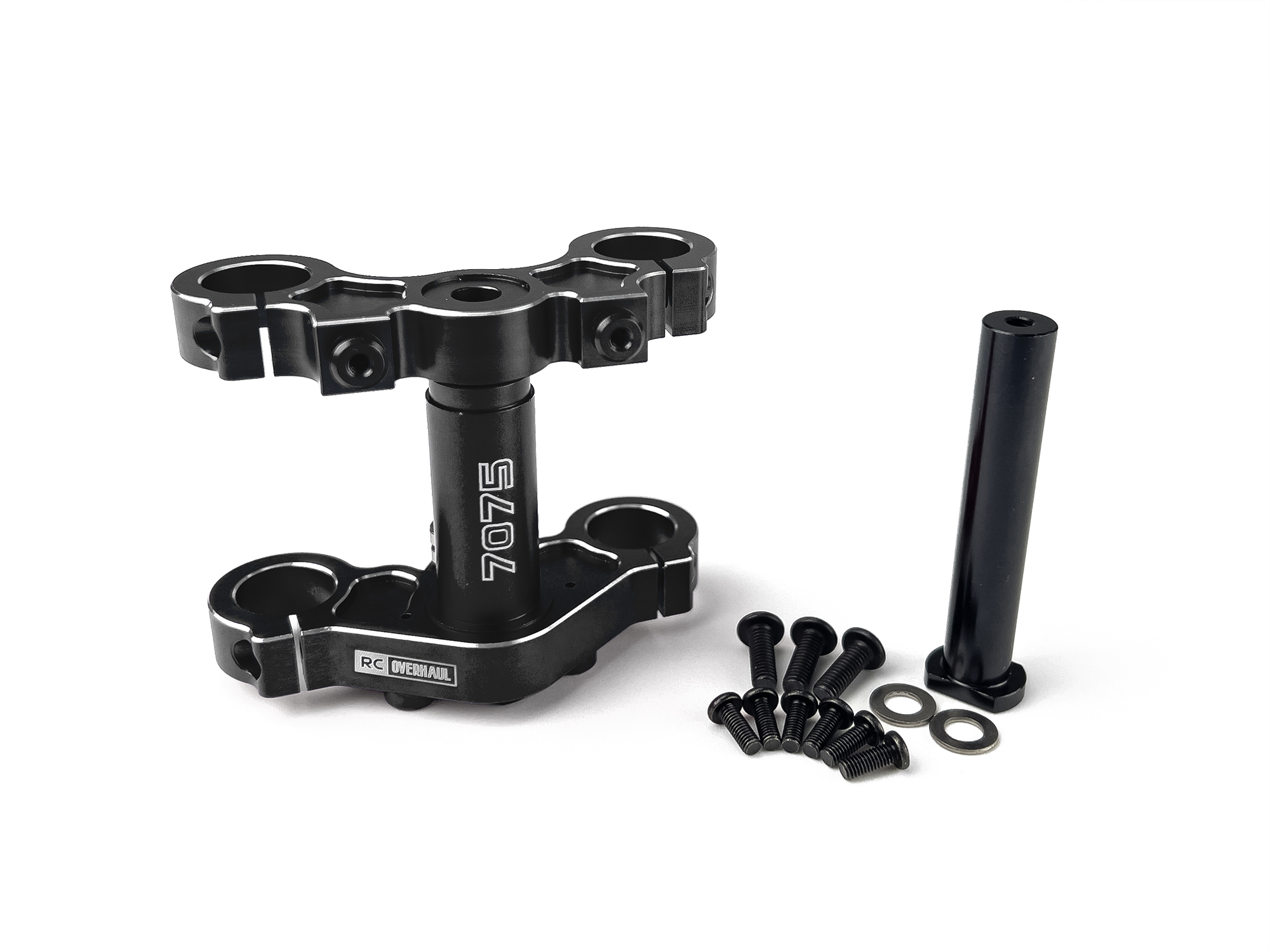 RC Overhaul Aluminum Triple Clamp Set, Promoto, Black (G-RCO-MX03BK)