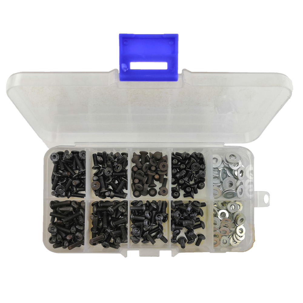 RC Overhaul M3 Cap &amp; Countersunk Screw Pack (180pcs boxed) (G-RCO-SCR001)