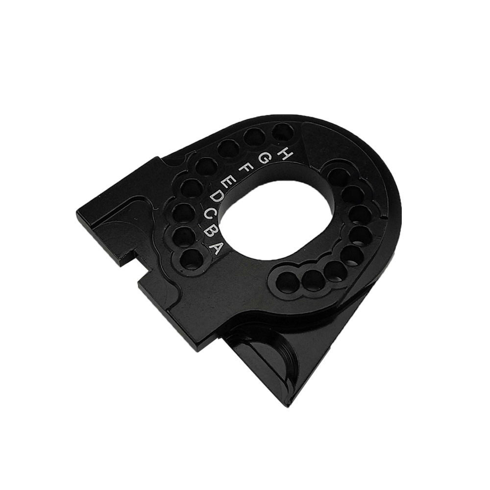 RC Overhaul Adjustable Motor Mount, Black Aluminum TRX4 (G-RCO-TRX004)