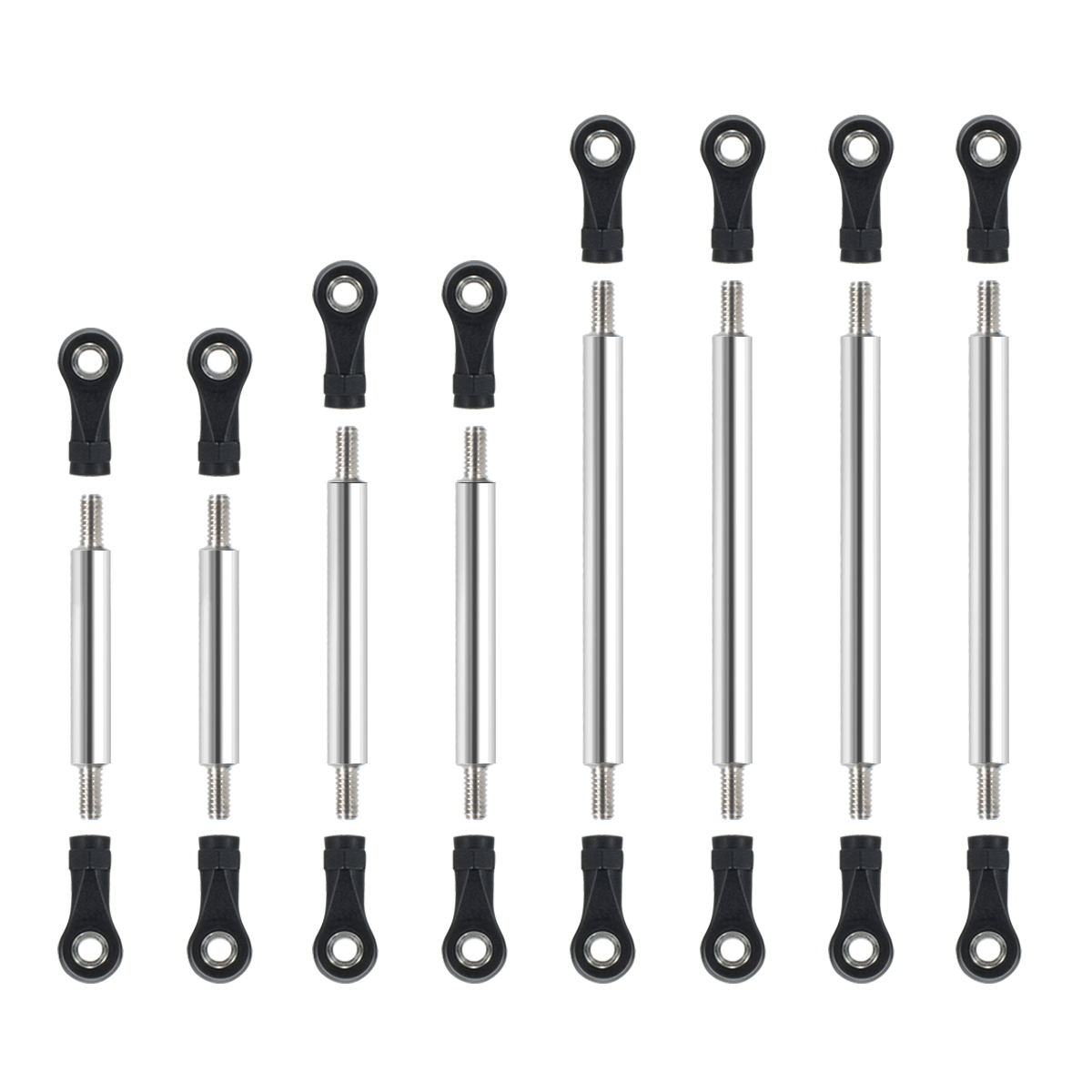RC Overhaul Straight Rod Set SS 8pcs TRX-4M (G-RCO-TRX014)