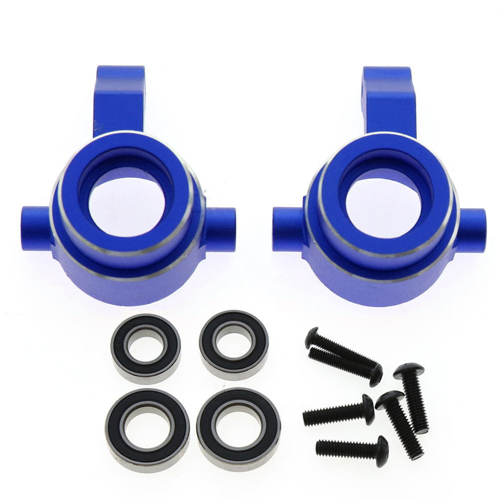 RC Overhaul Steering Knuckle, Fr Blue Aluminum w/brgs (Pr) Sledge (G-RCO-TRX028)