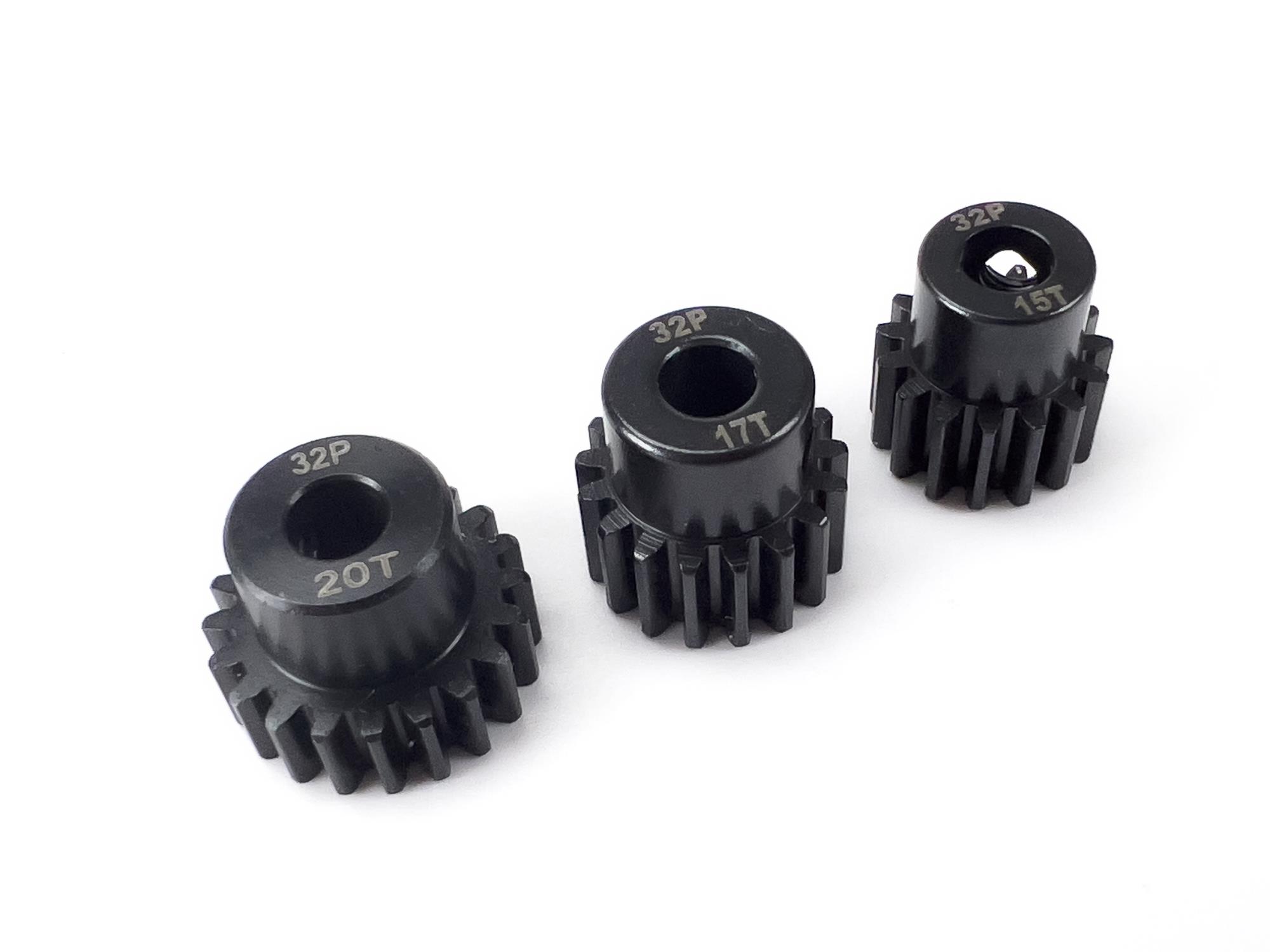 RC Overhaul 0.8Mod Pinion Set, 15/17/20t 5mm Shaft (G-RCO-UN001)