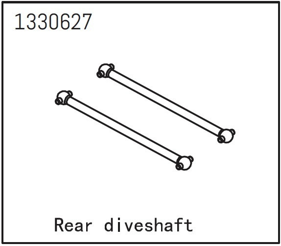 Absima Rear Driveshaft (2) - Yucatan ( AB 1330627)