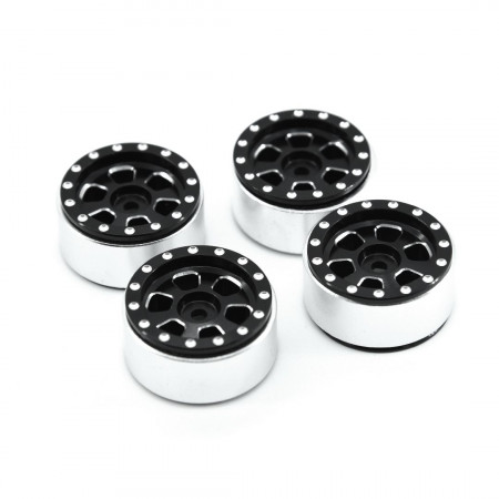 SC Models 1.0&quot; CNC Beadlock Wheels TRX-4M - Black (SCDTTRX4M011B)