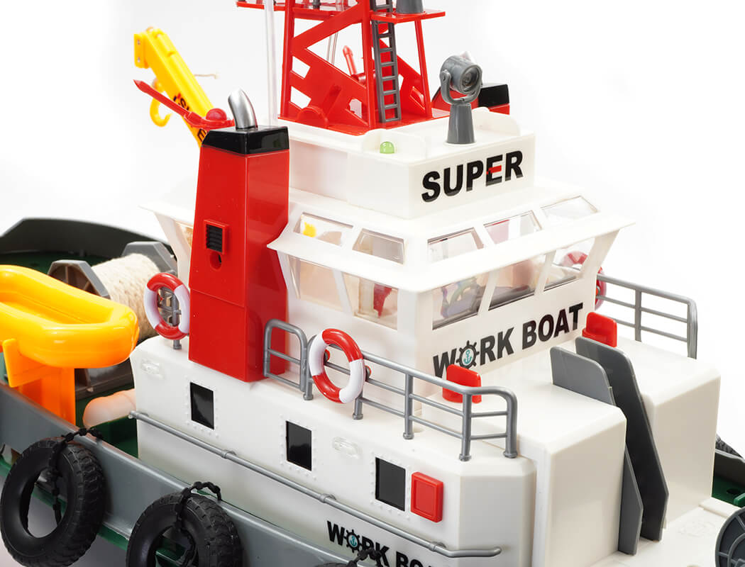 Heng Long Tug Work Boat 2.4Ghz, 600mm W/Water Hose (HL3810)