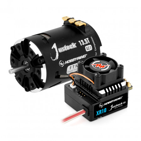 Hobbywing Combo XR10 Justock G3S ESC &amp; Justock G2.1 - 13.5T Motor (HW38020371)