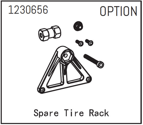 Absima Spare Wheel Rack - Sherpa  ( AB 1230656)