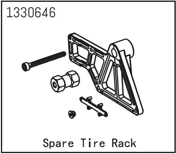 Absima Spare Tire Rack - Yucatan ( AB 1330646)
