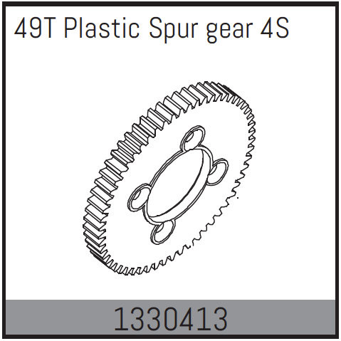 Absima 49T Plastic Spur Gear ( AB 1330413)
