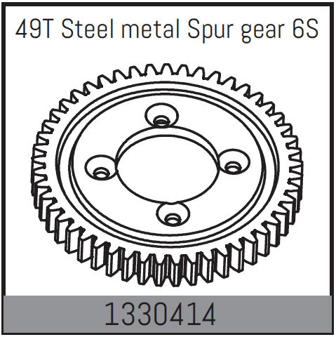 Absima 49T Steel Spur Gear ( AB 1330414)