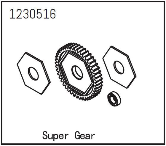 Absima Main Gear With Slipper Pads ( AB 1230516)