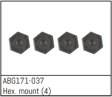 Absima Hex Wheel Hubs (4)  ( AB G171-037)