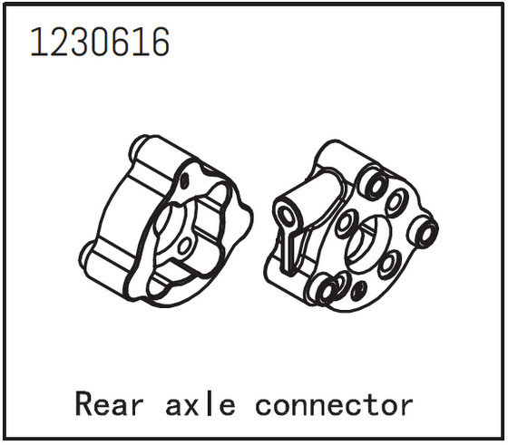 Absima Rear AXLe ConnECtor ( AB 1230616)