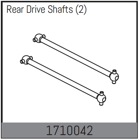 Absima Rear Drive Shafts (2) ( AB 1710042)