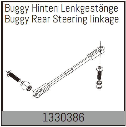 Absima Rear Steering Linkage Set For Buggy ( AB 1330386)