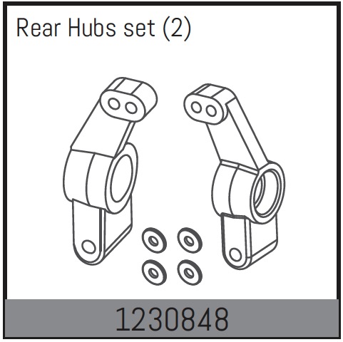 Absima Rear Hub Set ( AB 1230848)