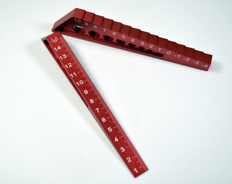Absima Chassis Droop Gauge For 1;10 &amp; 1:8 Onroad, Red ( AB 3000053)