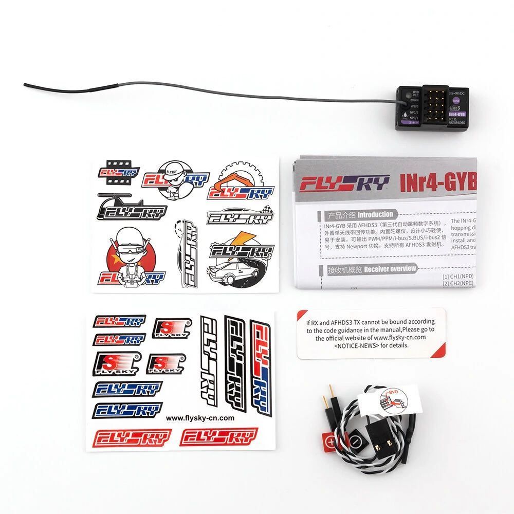 Flysky INr4-GYB 2.4GHz 4CH AFHDS 3 PWM/PPM/i-BUS2/S.BUS/i-BUS (INR4-GYB)