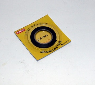 Kyosho Micron Tape 2.5mm x 8mm (Panel Line) (K.1843BK)