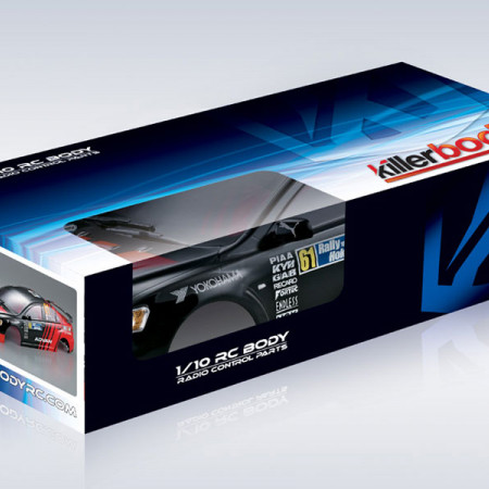 Killerbody Mitsubishi lancer Evo X Finished Body 190mm (KB48002)