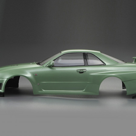 Killerbody Nissan Skyline R34 195mm Finished Body Green (KB48646)