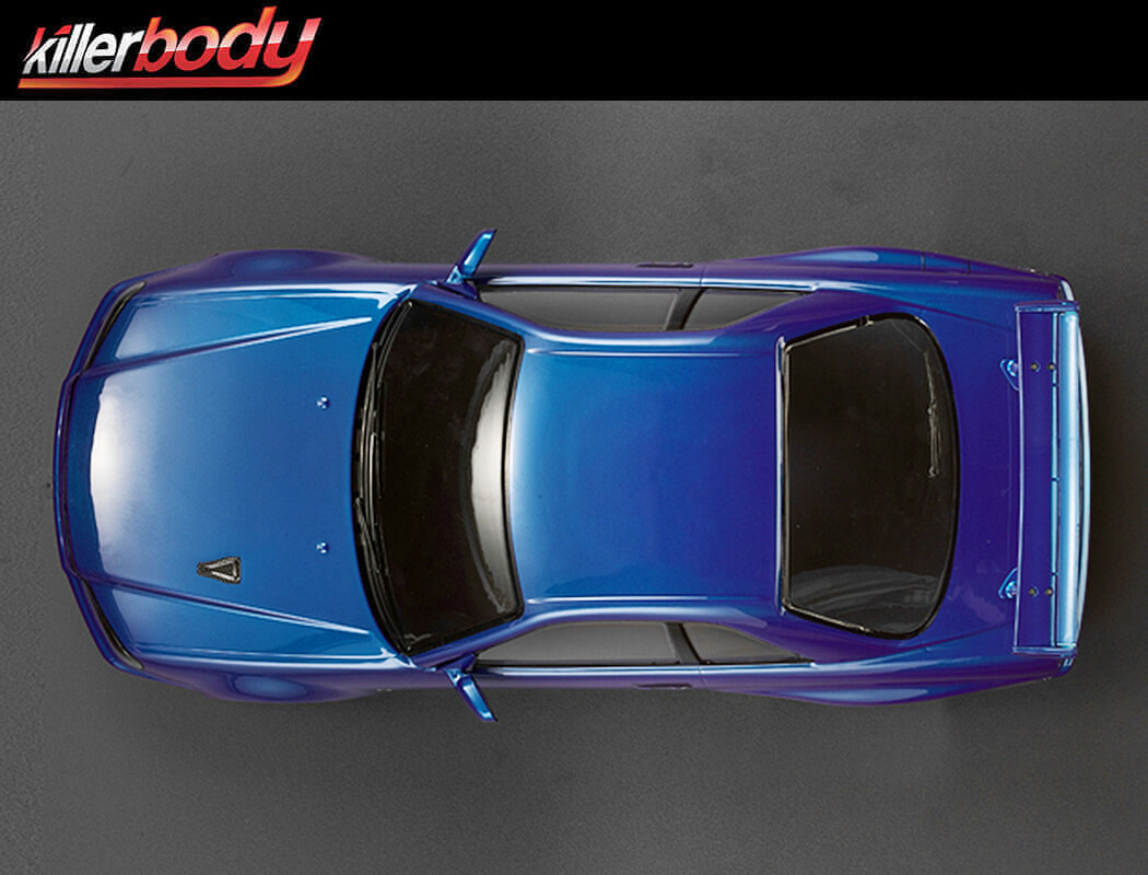 Killerbody Nissan Skyline R34 195mm Finished Body - Blue (KB48716)