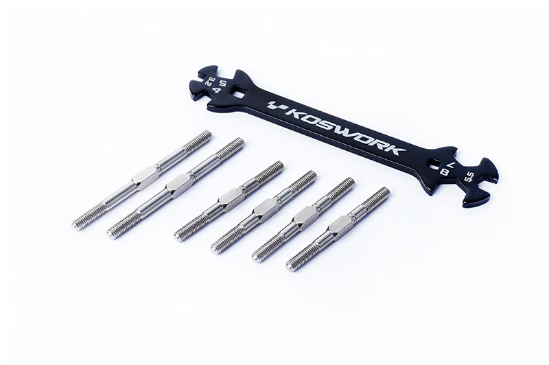 Koswork Turnbuckle Set HD (6) Kyosho Ultima &amp; JJ (KOS04361-01)