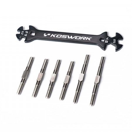 Koswork Turnbuckle Set HD (6) Tamiya BBX (KOS04405)