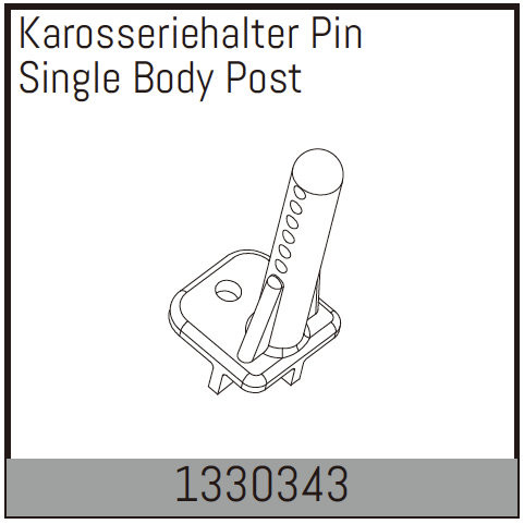 Absima Single Body Post ( AB 1330343)