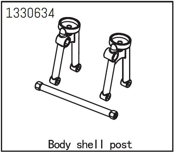 Absima Bodyshell Post - Yucatan ( AB 1330634)