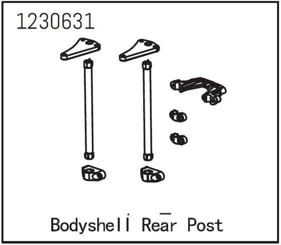 Absima Body Shell Post Rear - Sherpa ( AB 1230631)