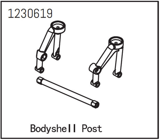 Absima Body Shell Post Front - Sherpa  ( AB 1230619)