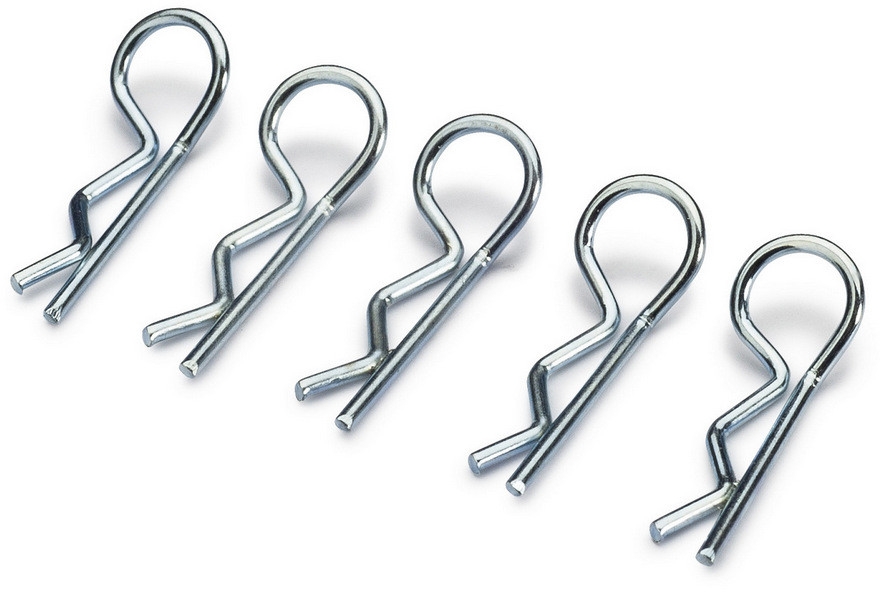 Absima Body Clips Medium/Silver (10) ( AB 2440013)