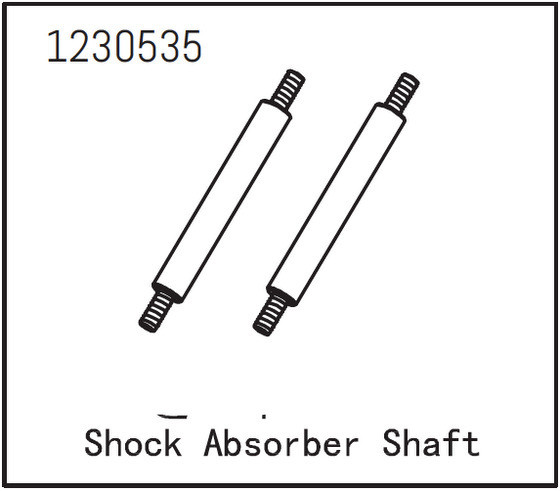 Absima Shock Absorber Shaft - Sherpa (2) ( AB 1230535)