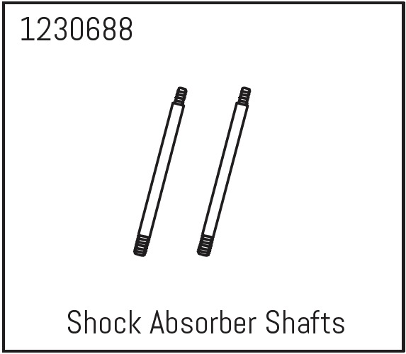 Absima Shock Absorber Shaft - Khamba (2) ( AB 1230688)