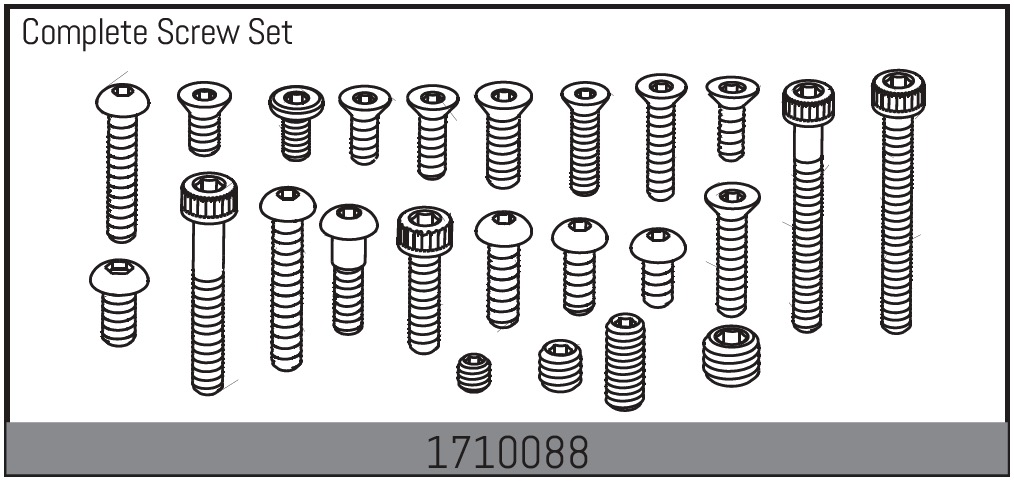 Absima Complete Screw Set ( AB 1710088)