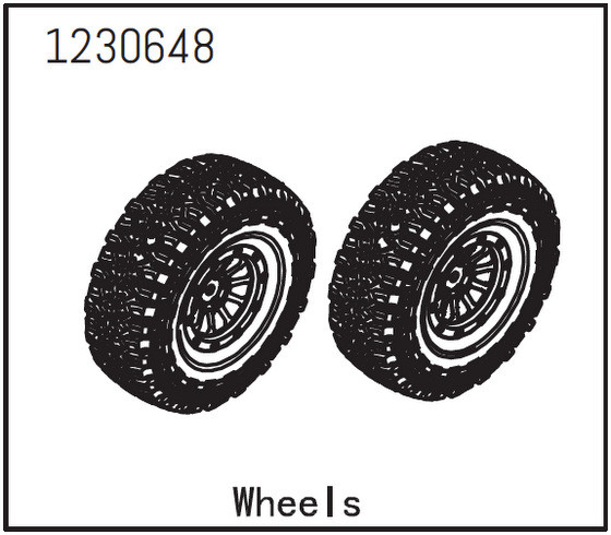 Absima Wheels - Sherpa (2) ( AB 1230648)