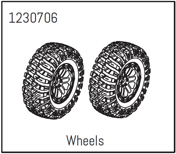 Absima Wheels - Khamba (2) ( AB 1230706)