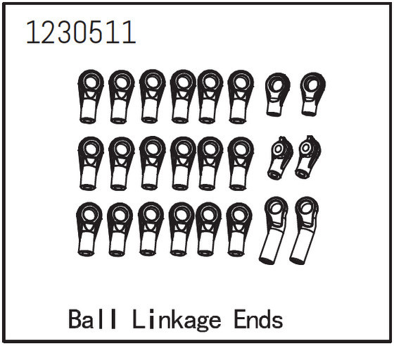 Absima Ball Linkage End Set ( AB 1230511)