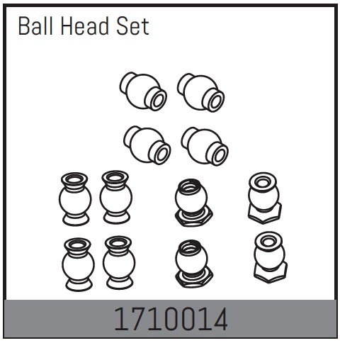 Absima Ball Head Set ( AB 1710014)