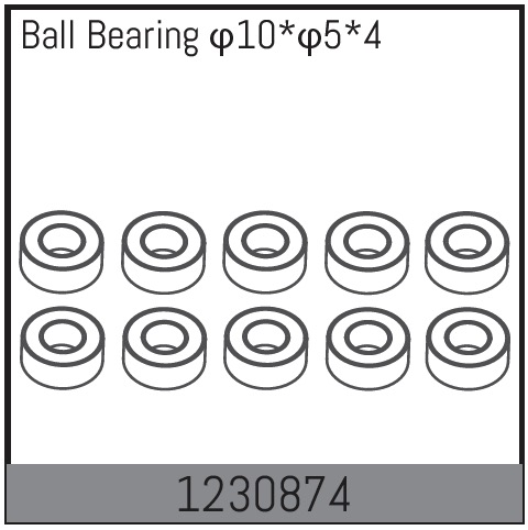 Absima Ball Bearing 10*5*4 (10) ( AB 1230874)