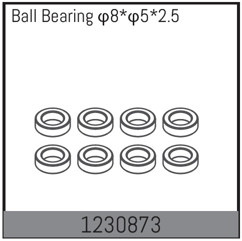 Absima Ball Bearing 8*5*2.5 (10)
 ( AB 1230873)