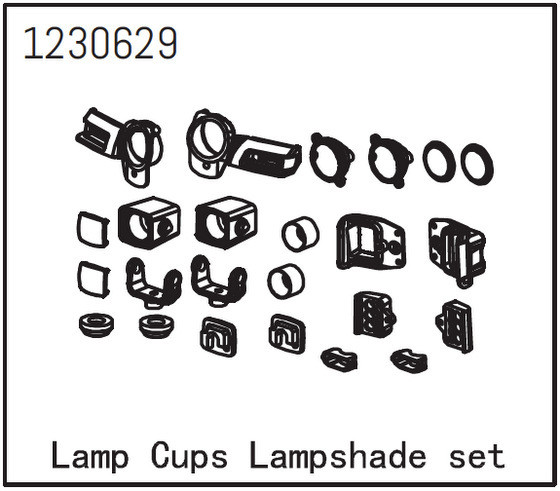 Absima Lamp Cups Lampshade Set - Sherpa ( AB 1230629)