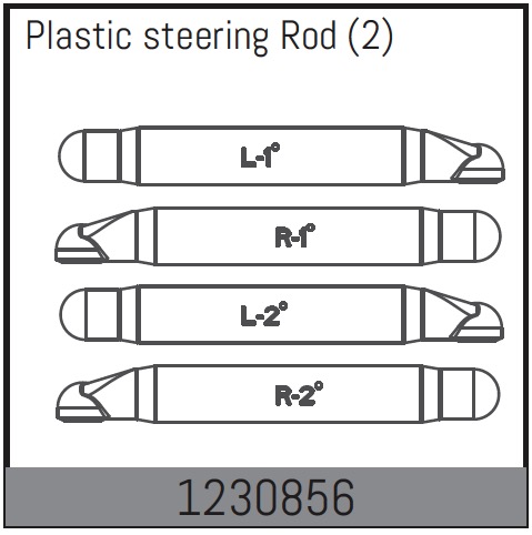 Absima Steering Rods (4) ( AB 1230856)