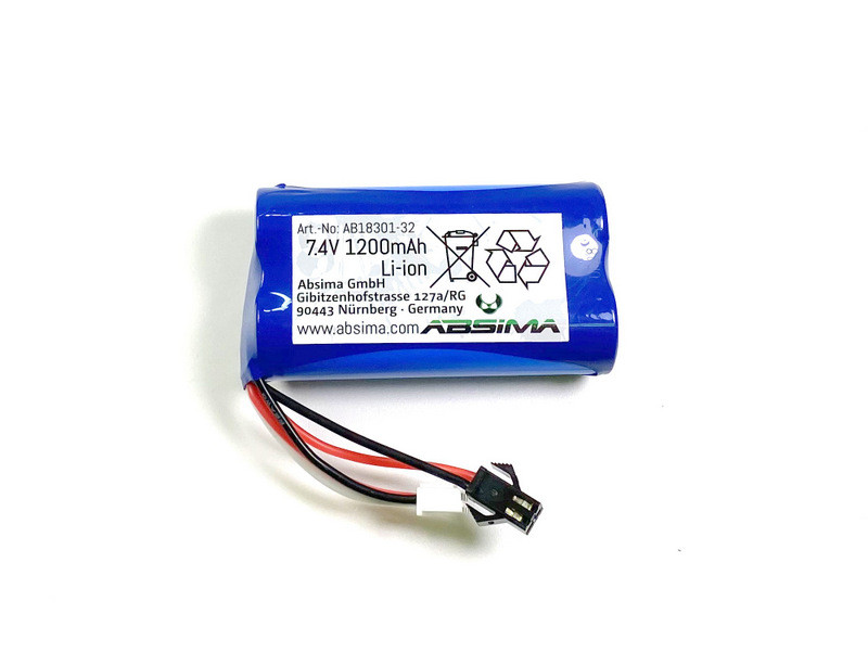 Absima Li-On Battery Pack (7.4 1200mAh) ( AB 18301-32)