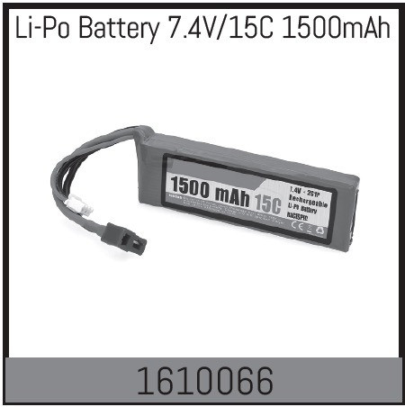 Absima Li-Po Battery 7.4V/15C 1500mAh ( AB 1610066)